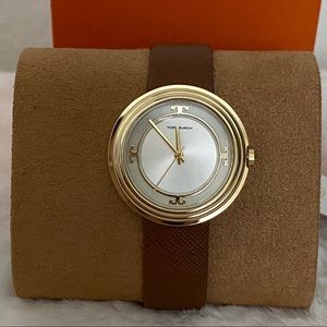 TB Bailey Brown Leather Strap 34mm Price Firm